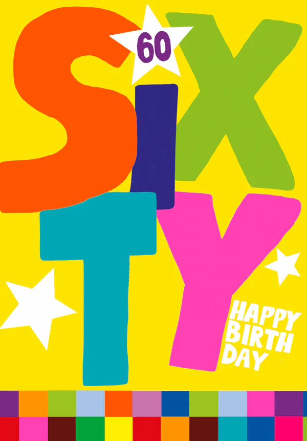 Paper Salad 60th Birthday Card*