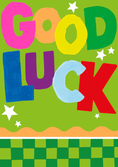 Paper Salad Good Luck Card