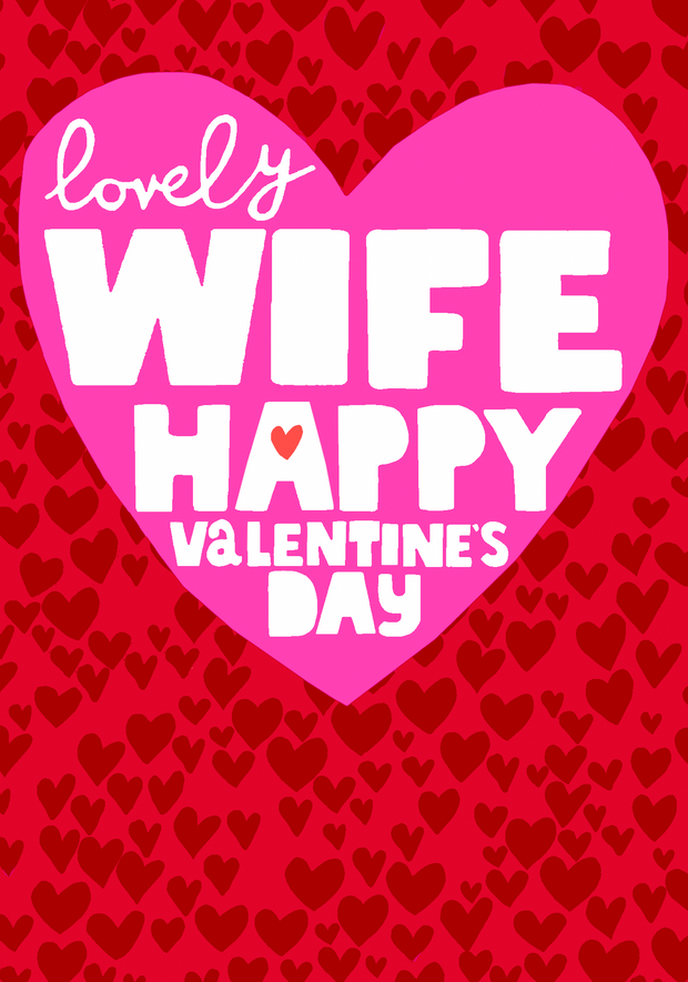 Paper Salad Wife Valentine's Day Card