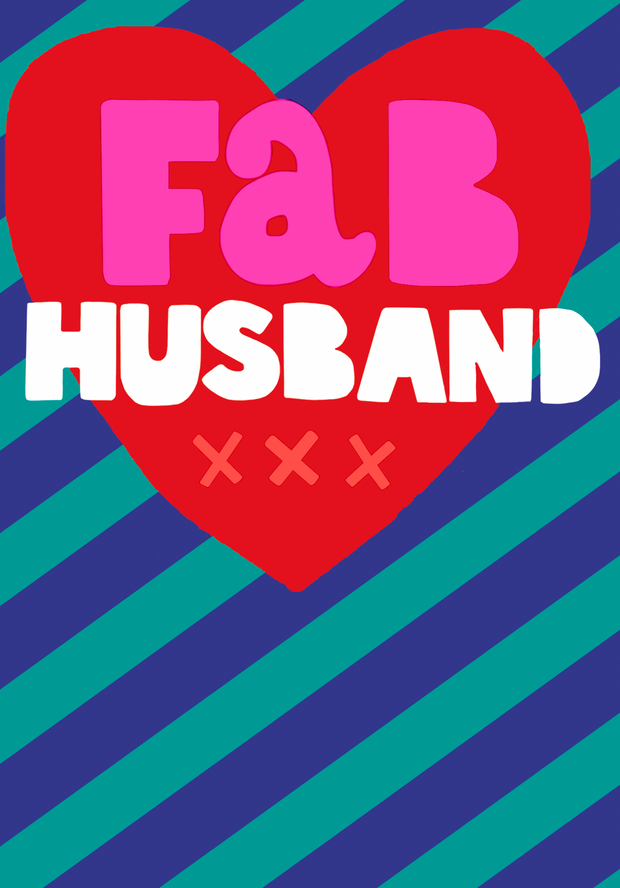Paper Salad Husband Valentine's Day Card