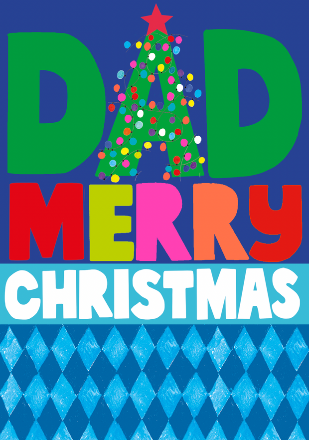Papersalad Dad Christmas Card**