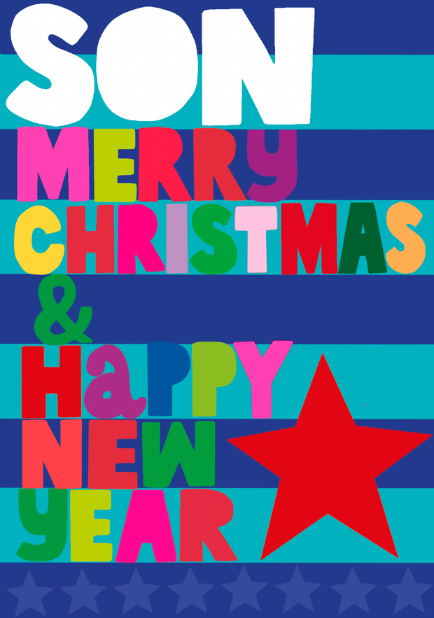 Papersalad Son Christmas Card**