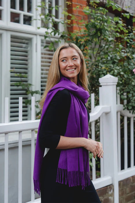 Accessories By Park Lane Deep Purple Scarf**