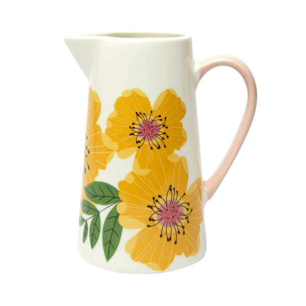 Belly Button Yellow Rose Jug