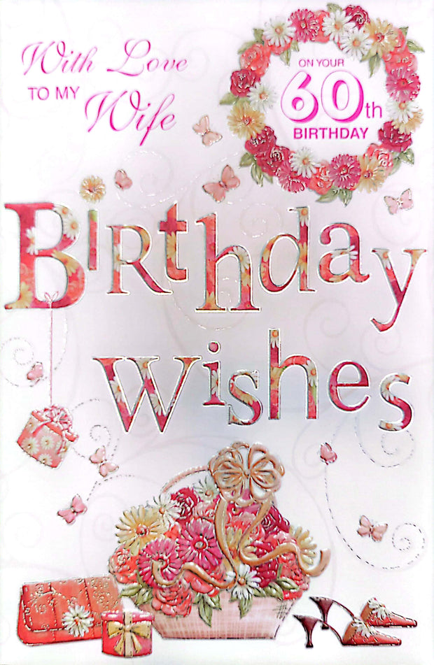 Sensations Wife 60th Birthday Card