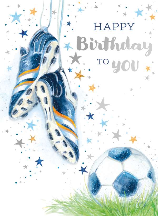 Noel Tatt Football Birthday Card*