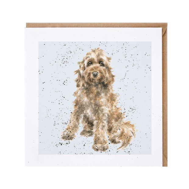 Wrendale 'Ruby' cockapoo blank card