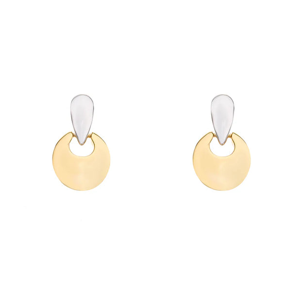Rhodium and Gold Plated Earrings**