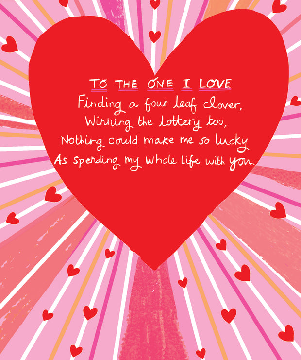 Paper Salad One I Love Valentine's Day Card
