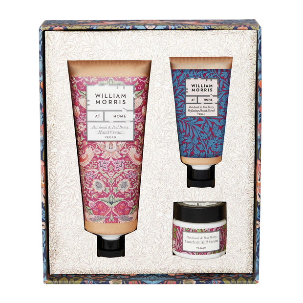 William Morris Strawberry Thief Strawberry Thief Patchouli & Red Berry Hand Care Treats Set