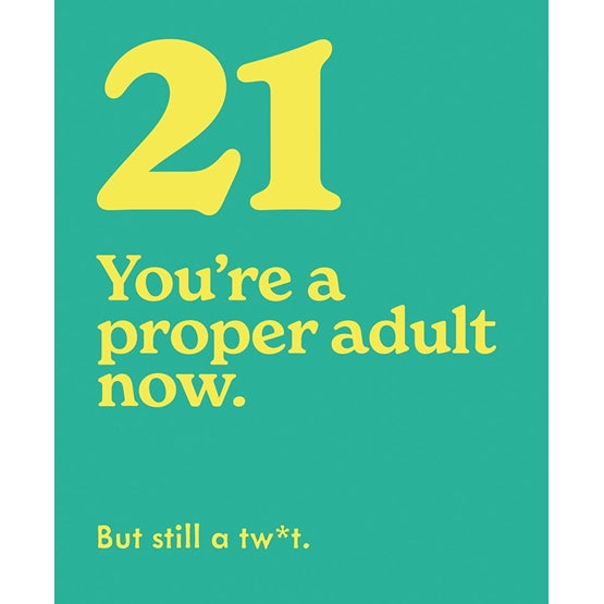 Mint 21st Birthday Humour Card