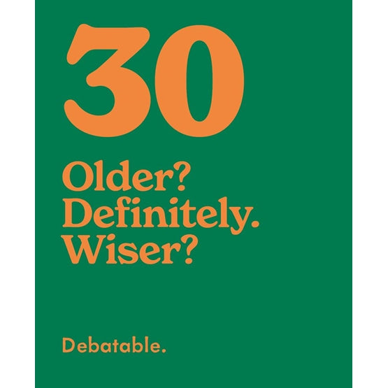 Mint 30th Birthday Humour Card