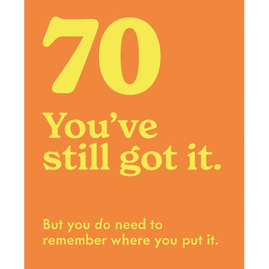 Mint 70th Birthday Humour Card