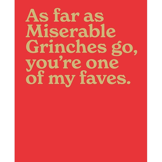 Mint Humour Christmas Card**