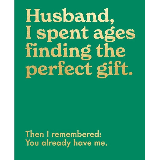 Mint Husband Christmas Card**
