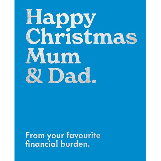 Mint Mum & Dad Christmas Card**