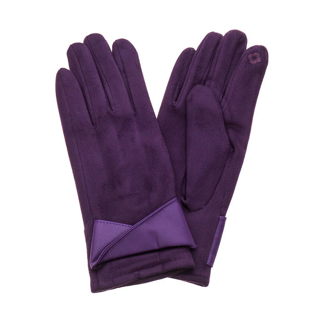 Deep Purple Green Ladies Gloves**