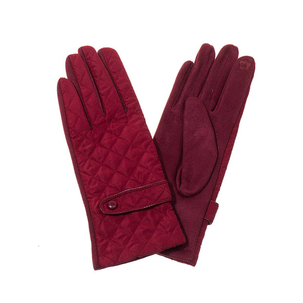 Wild Orchid Ladies Quilted Gloves**