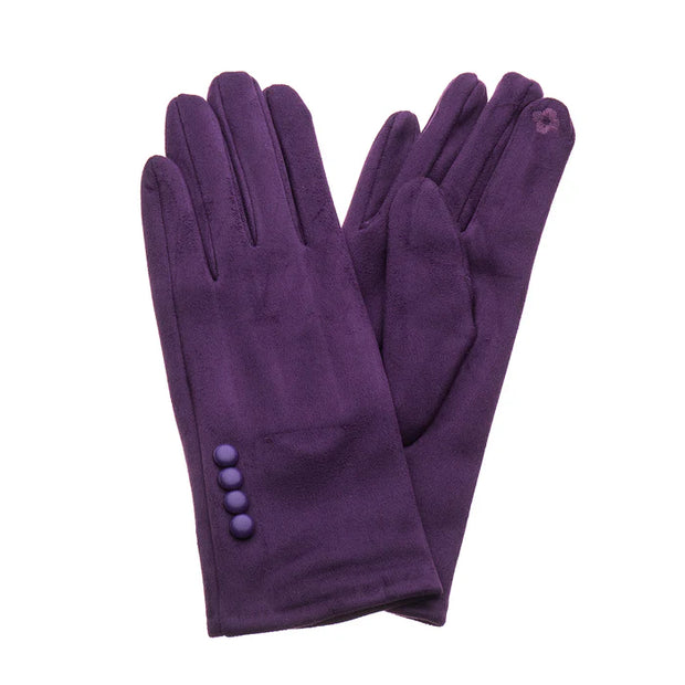 Deep Purple Ladies Gloves**