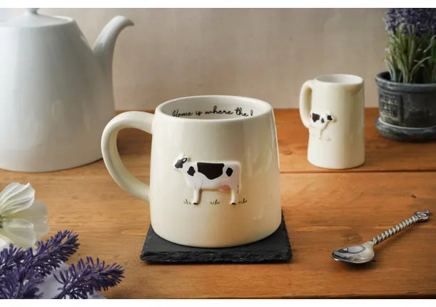 Bramble Farm Friesian Cow Stoneware Mug