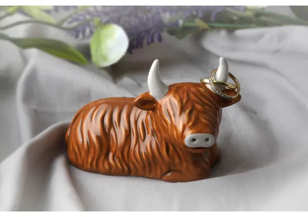 Bramble Farm Highland Cow Ring Holder