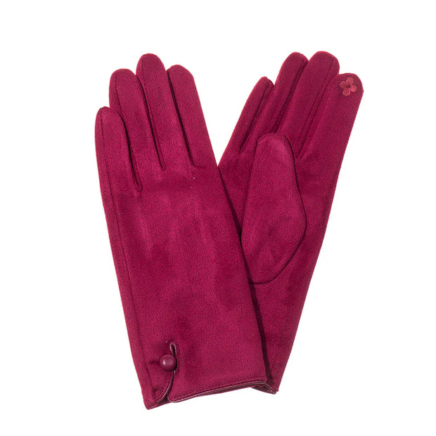 Wild Orchid Green Ladies Gloves**