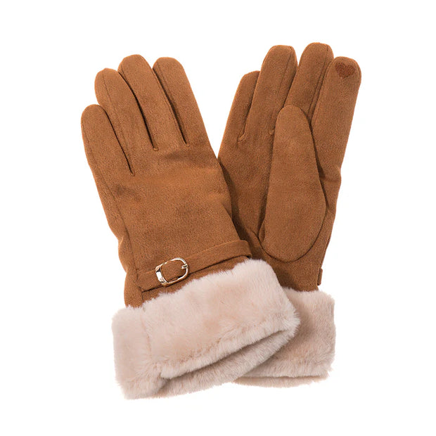 Faux Sheepskin Ladies Gloves**