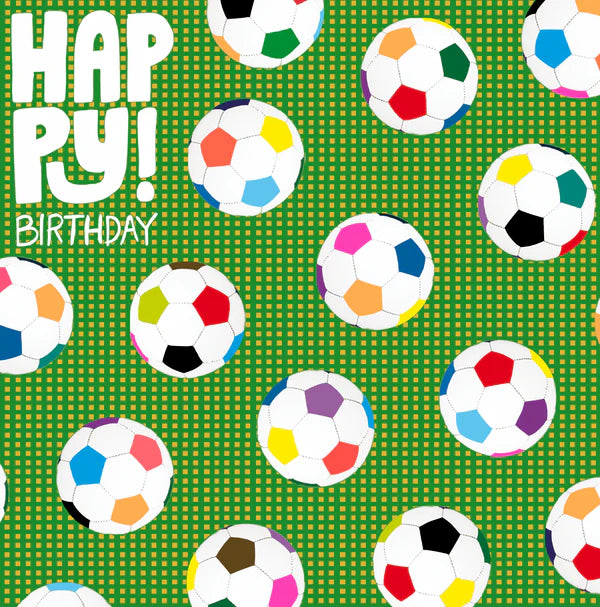 Paper Salad Football Birthday Card