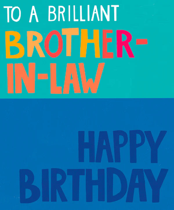 Papersalad Brother In Law Birthday Card*