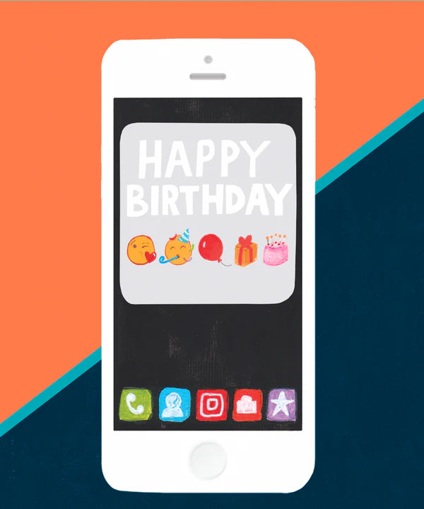 Papersalad Mobile Phone Birthday Card*