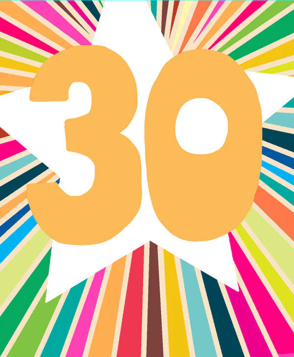 Papersalad 30th Birthday Card*