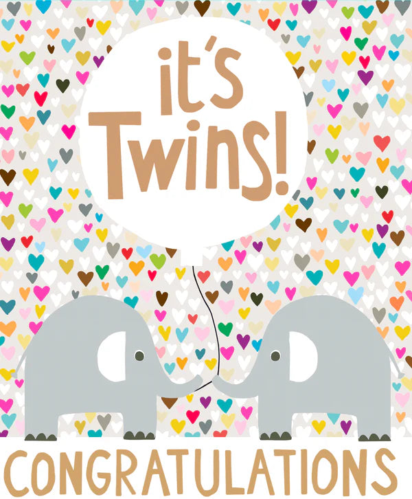 Papersalad Birth of Twins Card