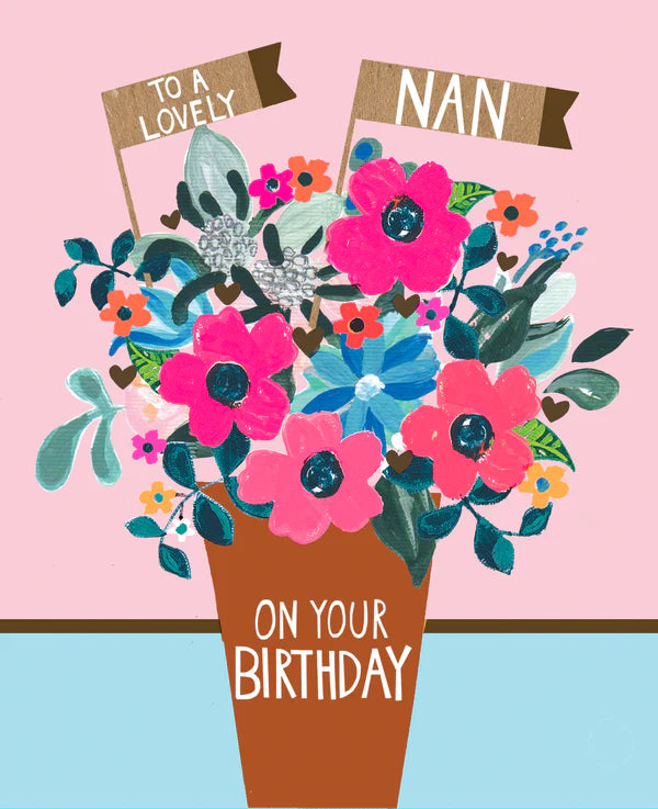 Paper Salad Nan Birthday Card*