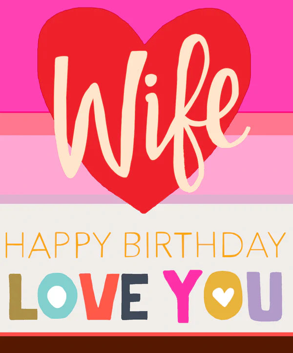 Paper Salad Wife Birthday Card
