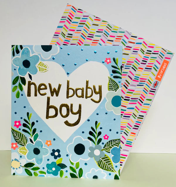 Paper Salad Baby Boy Card