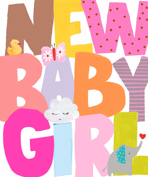 Papersalad Baby Girl Card*