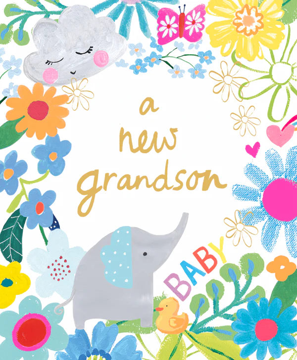 Paper Salad New Grandson Card