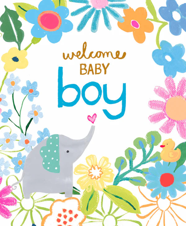 Paper Salad Baby Boy Card