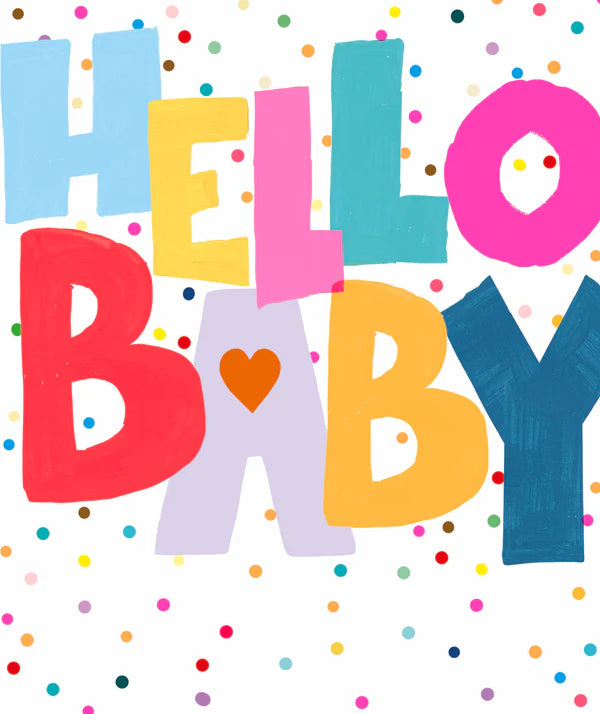 Paper Salad New Baby Card