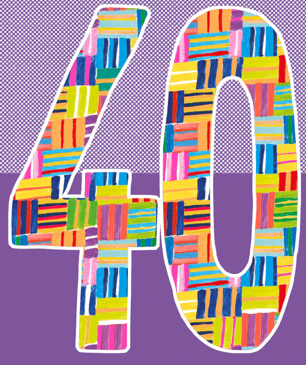 Papersalad 40th Birthday Card*