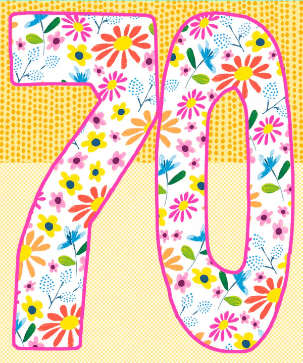 Papersalad 70th Birthday Card*