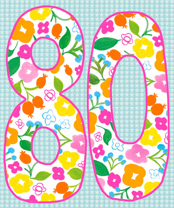 Papersalad 80th Birthday Card*