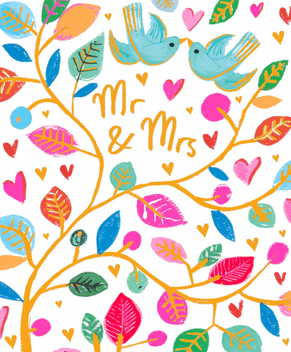 Paper Salad Wedding Card