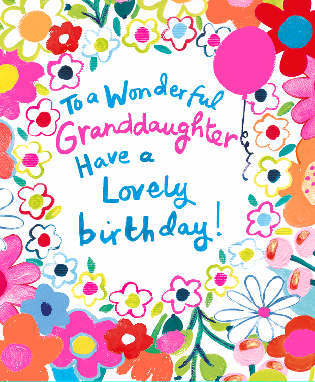 Paper Salad Granddaughter Birthday Card*