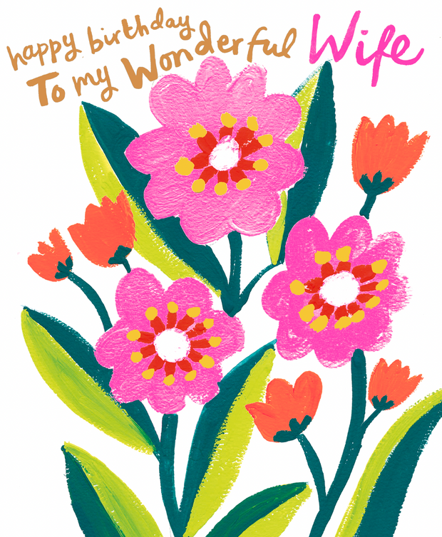 Paper Salad Wife Birthday Card*