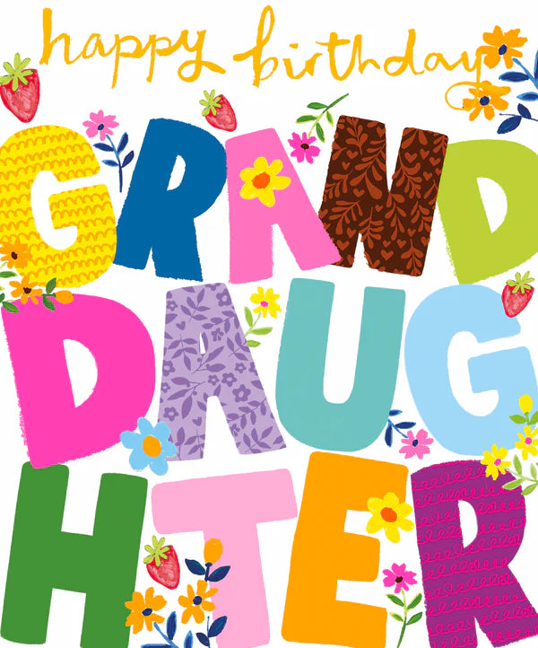 Paper Salad Granddaughter Birthday Card*