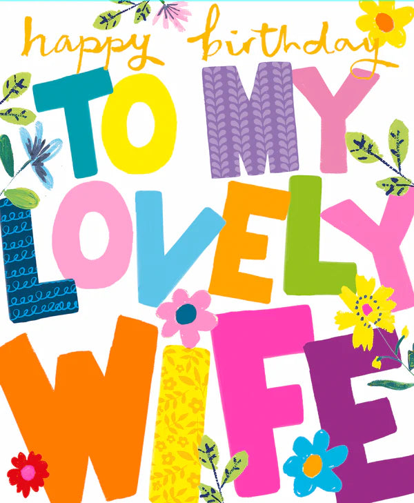 Paper Salad Wife Birthday Card*