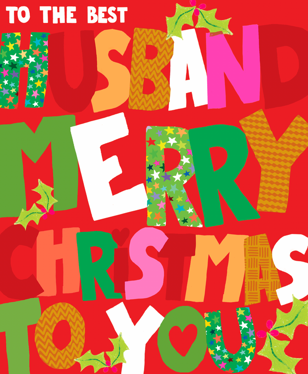 Papersalad Husband Christmas Card**