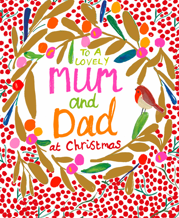 Papersalad Mum & Dad Christmas Card**