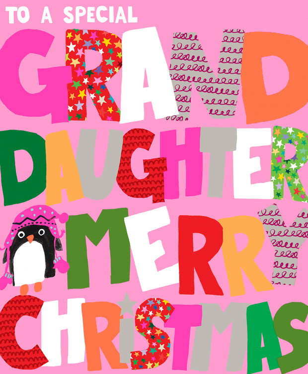 Papersalad Granddaughter Christmas Card**